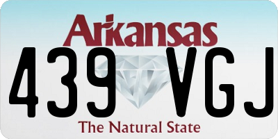 AR license plate 439VGJ