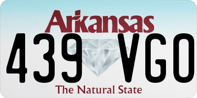 AR license plate 439VGO