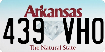 AR license plate 439VHO