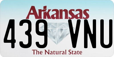 AR license plate 439VNU