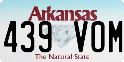 AR license plate 439VOM