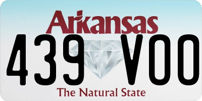 AR license plate 439VOO