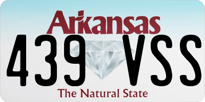 AR license plate 439VSS