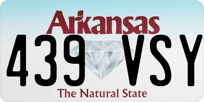 AR license plate 439VSY