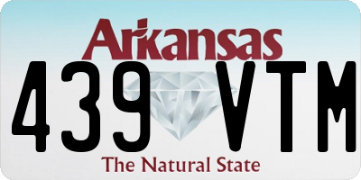 AR license plate 439VTM