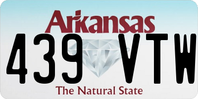 AR license plate 439VTW