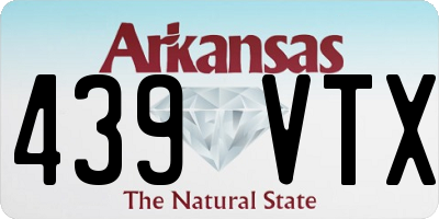AR license plate 439VTX