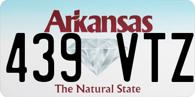 AR license plate 439VTZ