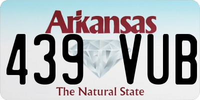 AR license plate 439VUB