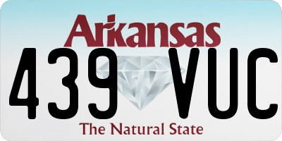 AR license plate 439VUC
