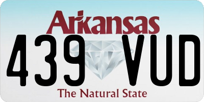 AR license plate 439VUD