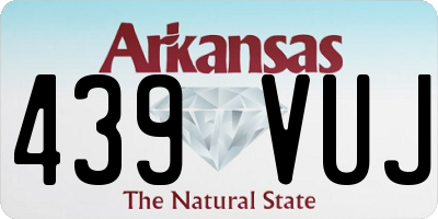 AR license plate 439VUJ