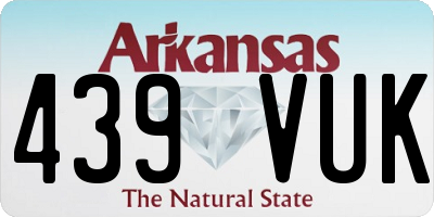 AR license plate 439VUK