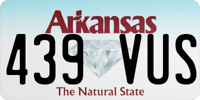 AR license plate 439VUS