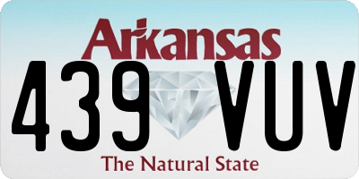 AR license plate 439VUV