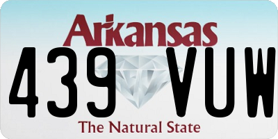 AR license plate 439VUW
