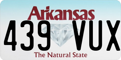 AR license plate 439VUX
