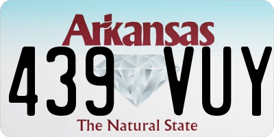 AR license plate 439VUY