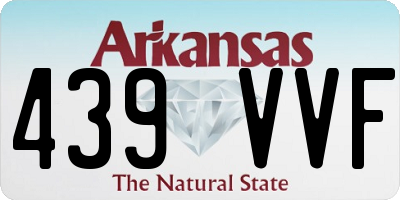 AR license plate 439VVF