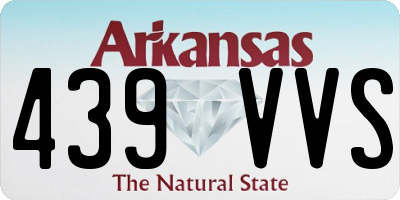 AR license plate 439VVS