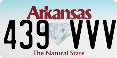 AR license plate 439VVV