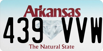 AR license plate 439VVW