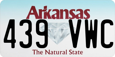 AR license plate 439VWC