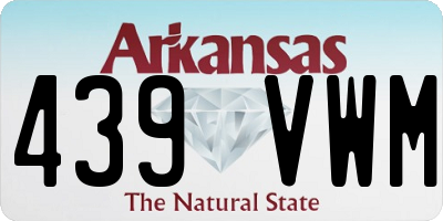 AR license plate 439VWM
