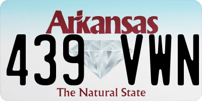 AR license plate 439VWN