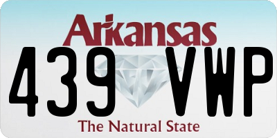 AR license plate 439VWP