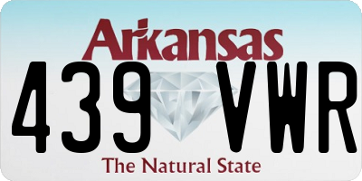AR license plate 439VWR