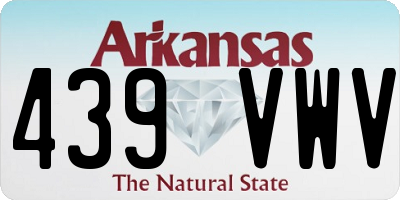 AR license plate 439VWV
