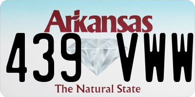 AR license plate 439VWW