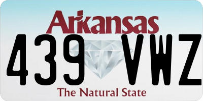 AR license plate 439VWZ