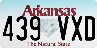 AR license plate 439VXD