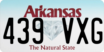 AR license plate 439VXG