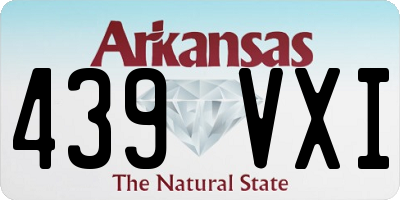 AR license plate 439VXI