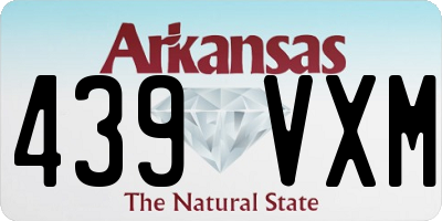 AR license plate 439VXM