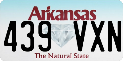 AR license plate 439VXN