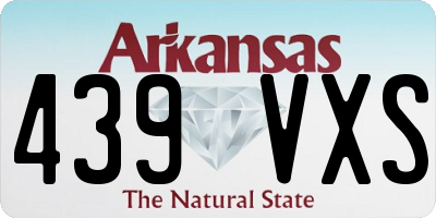 AR license plate 439VXS