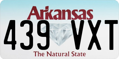 AR license plate 439VXT