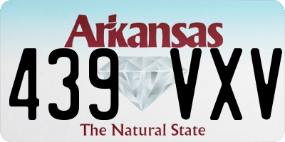 AR license plate 439VXV