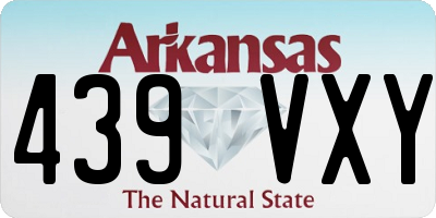 AR license plate 439VXY