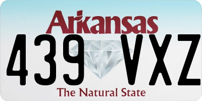 AR license plate 439VXZ