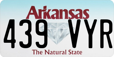 AR license plate 439VYR