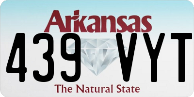 AR license plate 439VYT