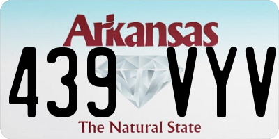 AR license plate 439VYV