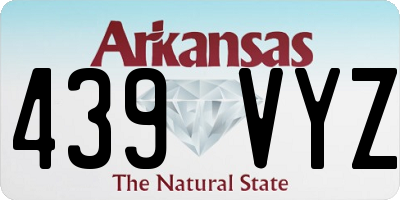 AR license plate 439VYZ