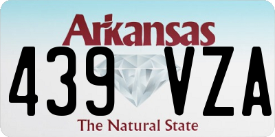 AR license plate 439VZA
