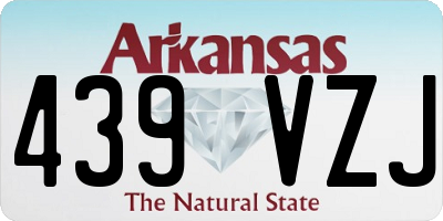 AR license plate 439VZJ